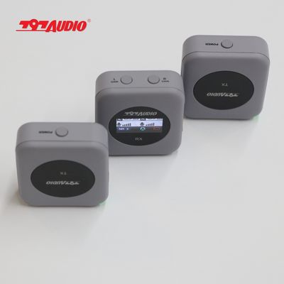 20 Hz 20khz Frequency Range Dual Channel Wireless Handheld Microphone for Broadcasting