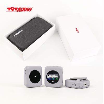 Metal Wireless Microphone for IOS and Android Phones 2.4G Wireless Channels 100m Range