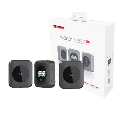 797Audio WCR01 Professional 2.4G Dual Black Wireless Microphone For Cellphone and Camera and Youtube Tik tok Creator Custom Made