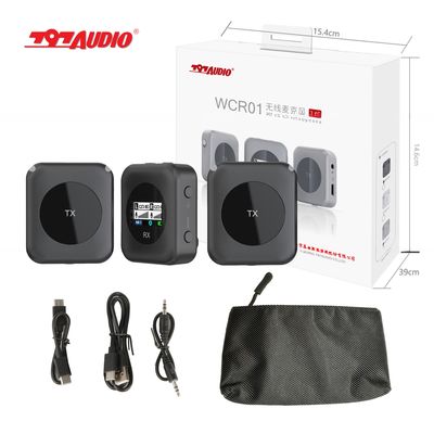797Audio WCR01 Professional 2.4G Dual Black Wireless Microphone For Cellphone and Camera and Youtube Tik tok Creator Custom Made