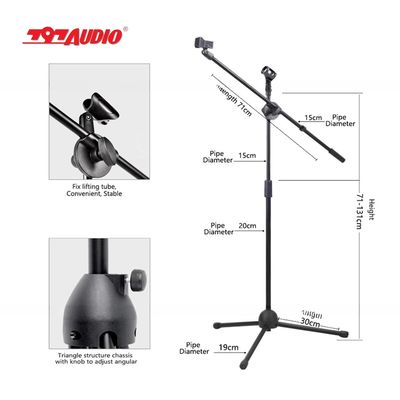797Audio Wholesale Professional Microphone Stand Vocal Table Freely Adjustable Height Angle For Performance Custom Name Plate