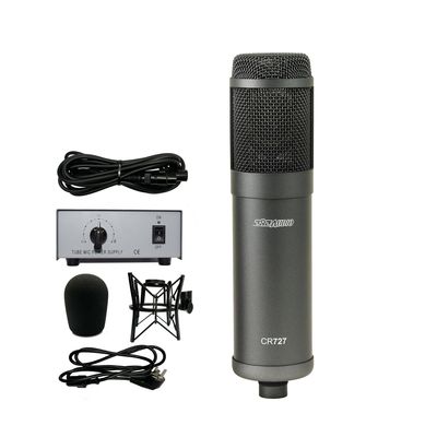 Karaoke Mic Tech with 797Audio CR727 Large Diaphragm Tube Pencil Condenser Microphone