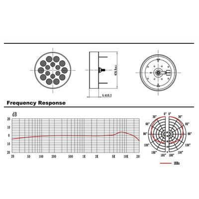 797 AUDIO CY018D 26mm Hyper-Cardioid Electret Mic Dynamic Condenser Microphone Capsules