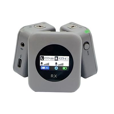 Function Portable AWCR01 Wireless Lavalier Microphone for Live Broadcast and Recording