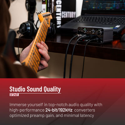 360g Portable Sound Card 797Audio SF2401 USB Audio Interface for Easy Connection