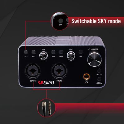 360g Portable Sound Card 797Audio SF2401 USB Audio Interface for Easy Connection