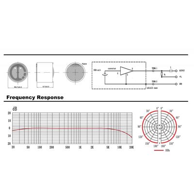 797 Audio CZF9767-OL Omni-directional Micro Professional Electret Condenser Dynamic Microphone Capsule