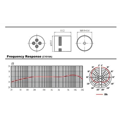 797 Audio CY019 Custom Sized 10mm Cardioid Hyper-Cardioid Condenser Microphone Electret Capsule For DIY Microphone