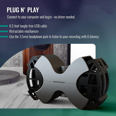 797AUDIO Auras Professional HRTF VR USB Digital Monitor Condenser Microphone ASMR Microphones