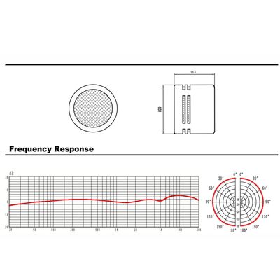 797 AUDIO CY015 20Mm Omni-Directional 3um Mylar Gold-plated Diaphragm Electret Condenser Microphone Capsule High Sensitivity