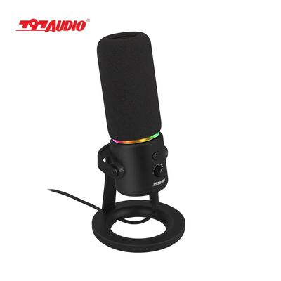 797Audio D502 RGB USB Type-C mic Real time monitoring Drive free Cardioid pickup Cardioid noise reduction capacitor microphones